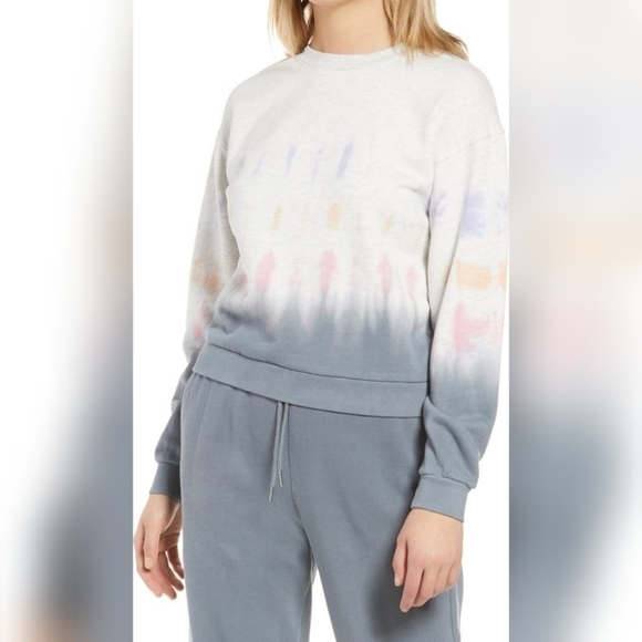 Blank NYC Tops - Blank NYC Tie Dye Crop Sweatshirt